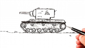 Как нарисовать танк ис