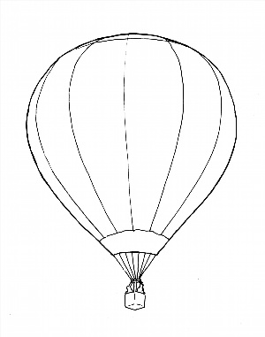 Поэтапное рисование воздушного шара