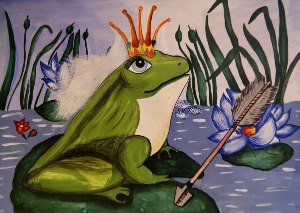 Рисунок на тему сказки Царевна лягушка