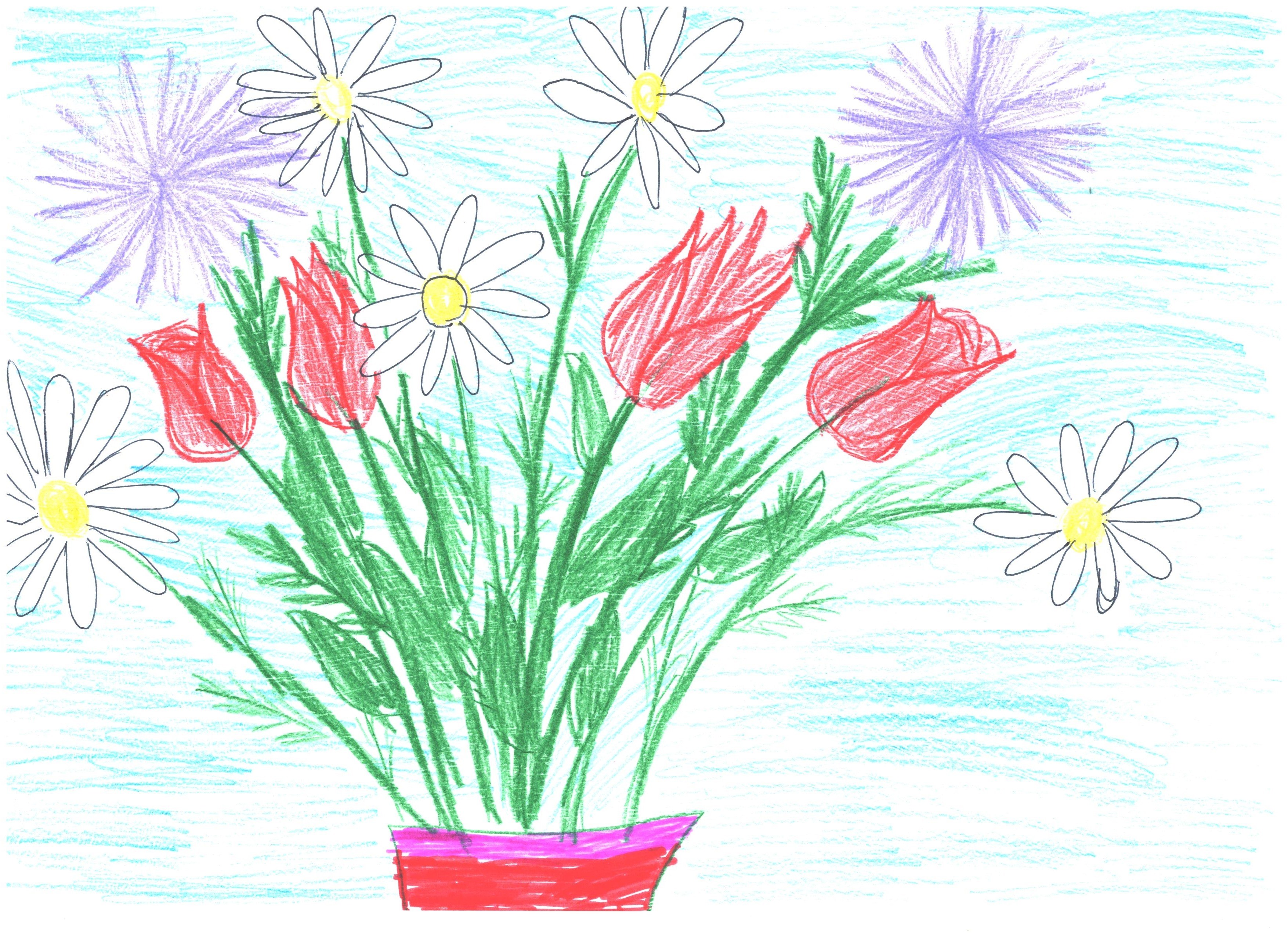 Нарисовать весенний букет. Букет цветов рисунок. Детский рисунок весенний букет. Весенний букет рисунок 1 класс. Весенний букет для мамы рисунок.