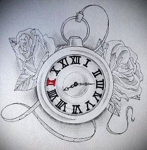 Рисунки для срисовки часы