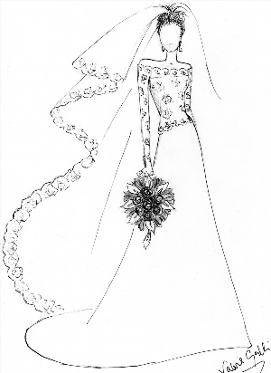 Наброски свадебных платьев
