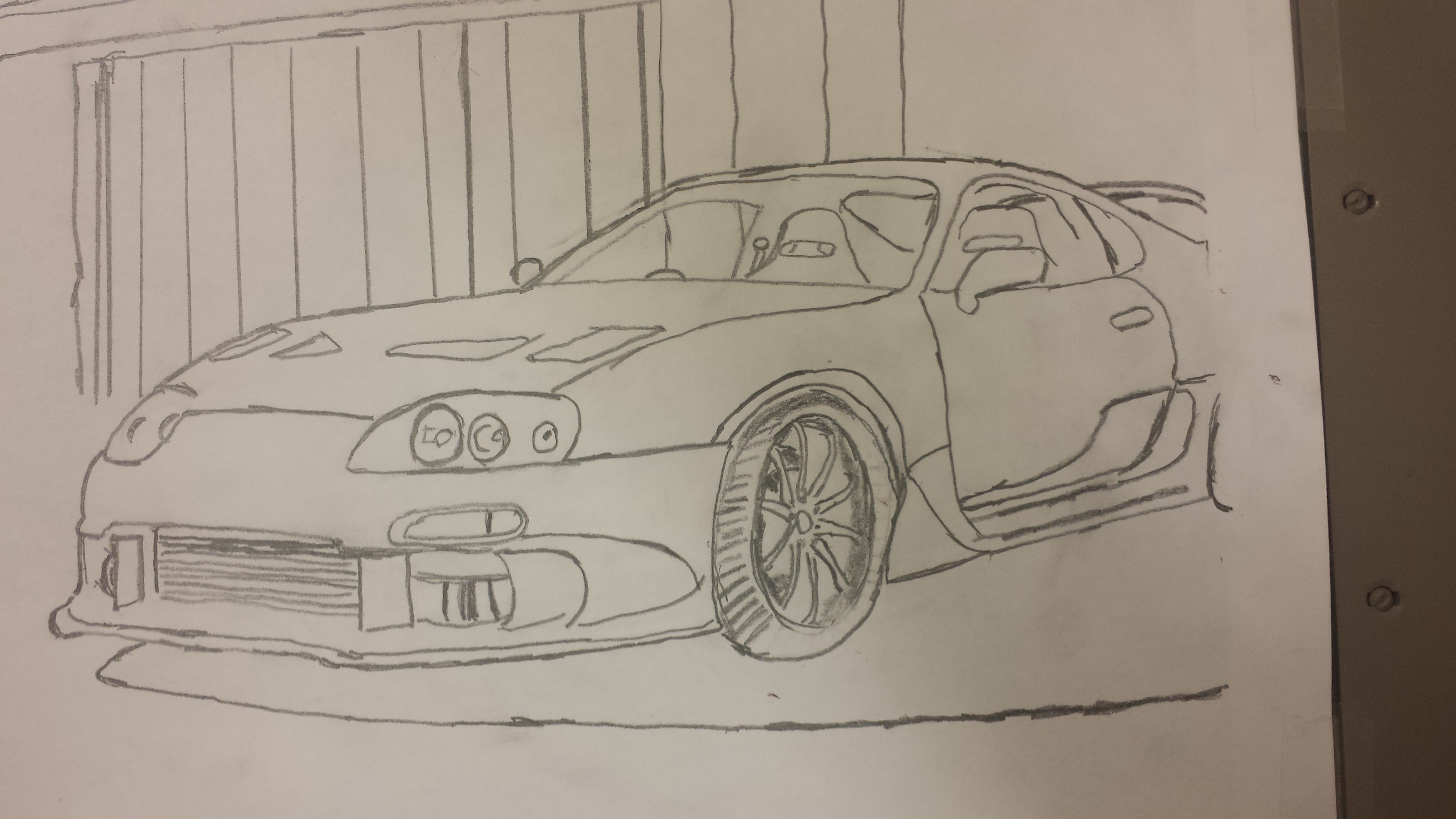 Чертёж Toyota Supra MK