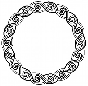 Кельтский узор по кругу