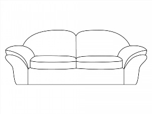 Нарисовать диван