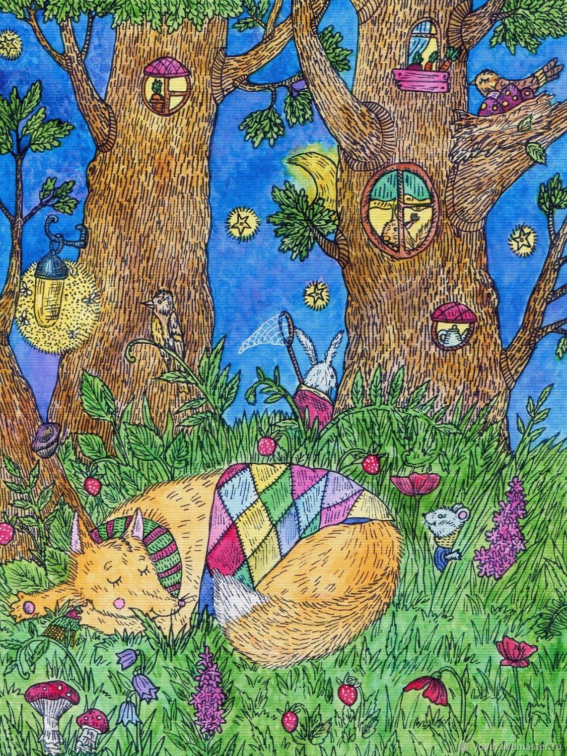 Заколдованный рисунок. Сказочный лес. Сказочный лес иллюстрации. Нарисовать сказочный лес. Рисунок на тему Волшебный лес.