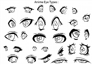 Рисунки для срисовки красивые глаза аниме