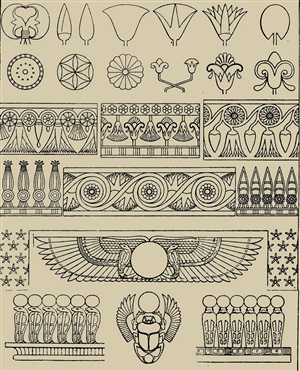 Древний Египет орнаменты и узоры