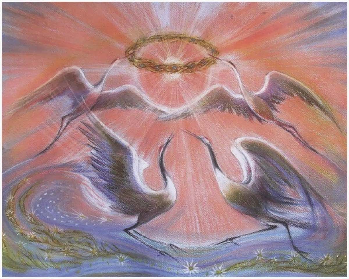 Рождение света в душе. Символ Божественной любви. Божественные картины. Единение в духе. Духовное сердце.