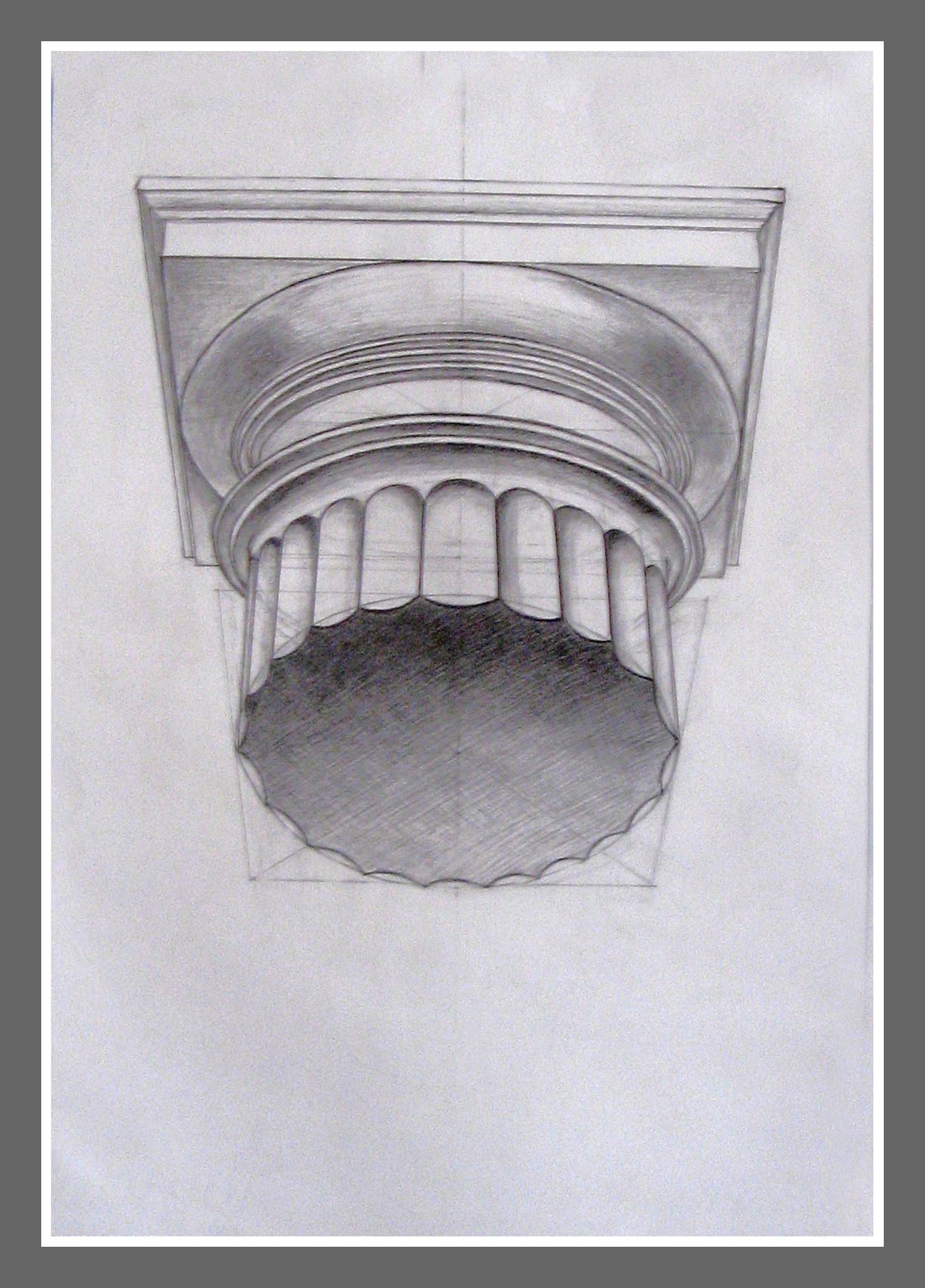 Рисунок капители дорического ордера