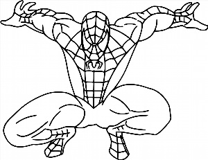 Лёгкие рисунки человека паука