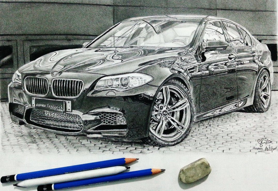 Как нарисовать bmw m5