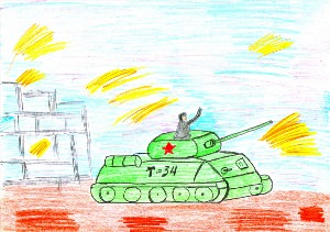 Военные рисунки для детей легкие