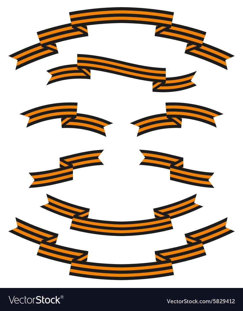 Шаблон георгиевской ленты для вырезания из бумаги. Георгиевская ленточка рисунок.