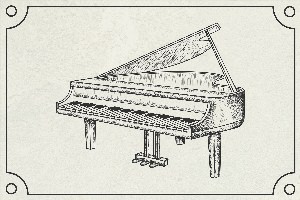 Как нарисовать рояль