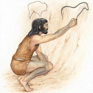 Рисунок древнего человека