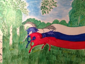 Рисунок на тему Россия Родина