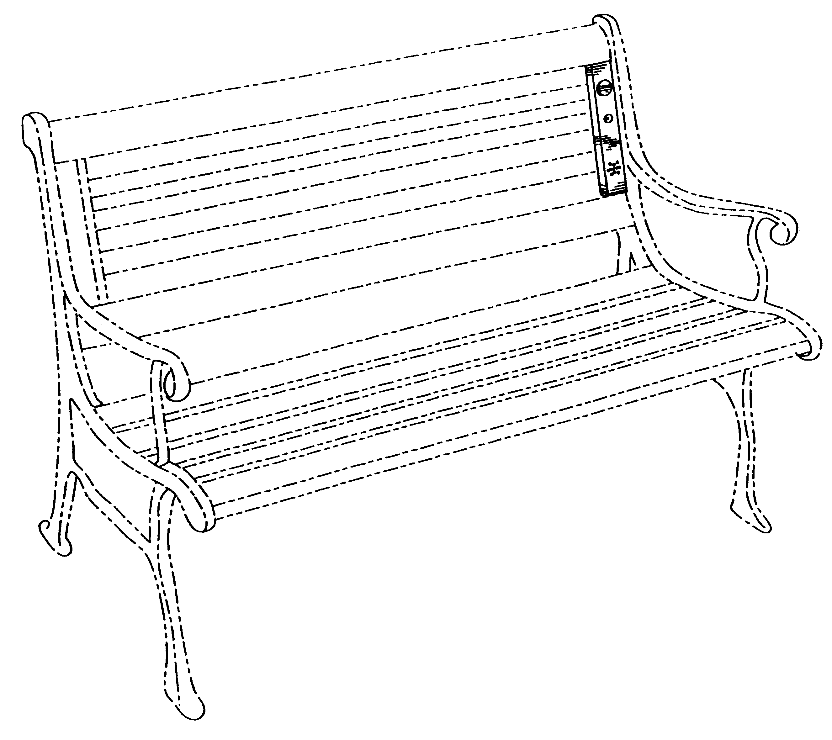 Лавочка рисунок