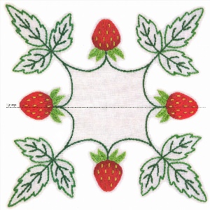Узор из ягод и листьев