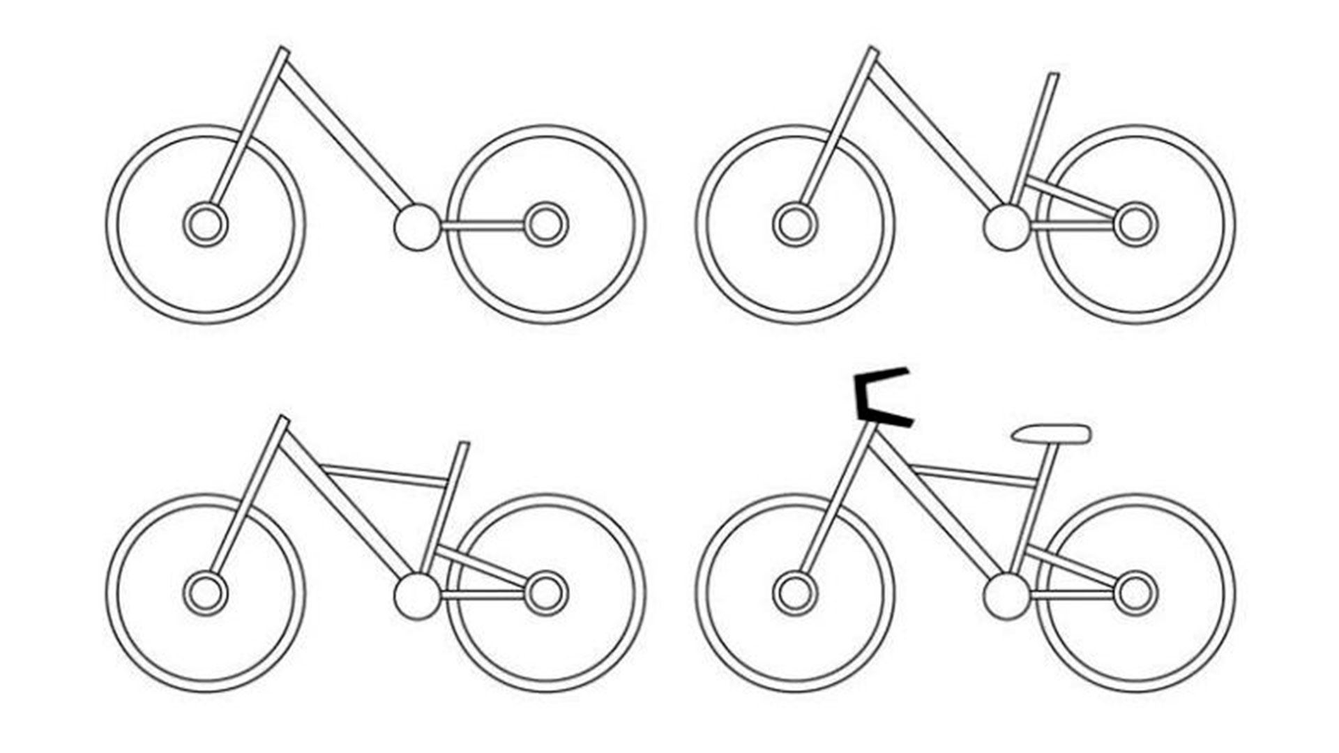 Как легко нарисовать велосипедиста