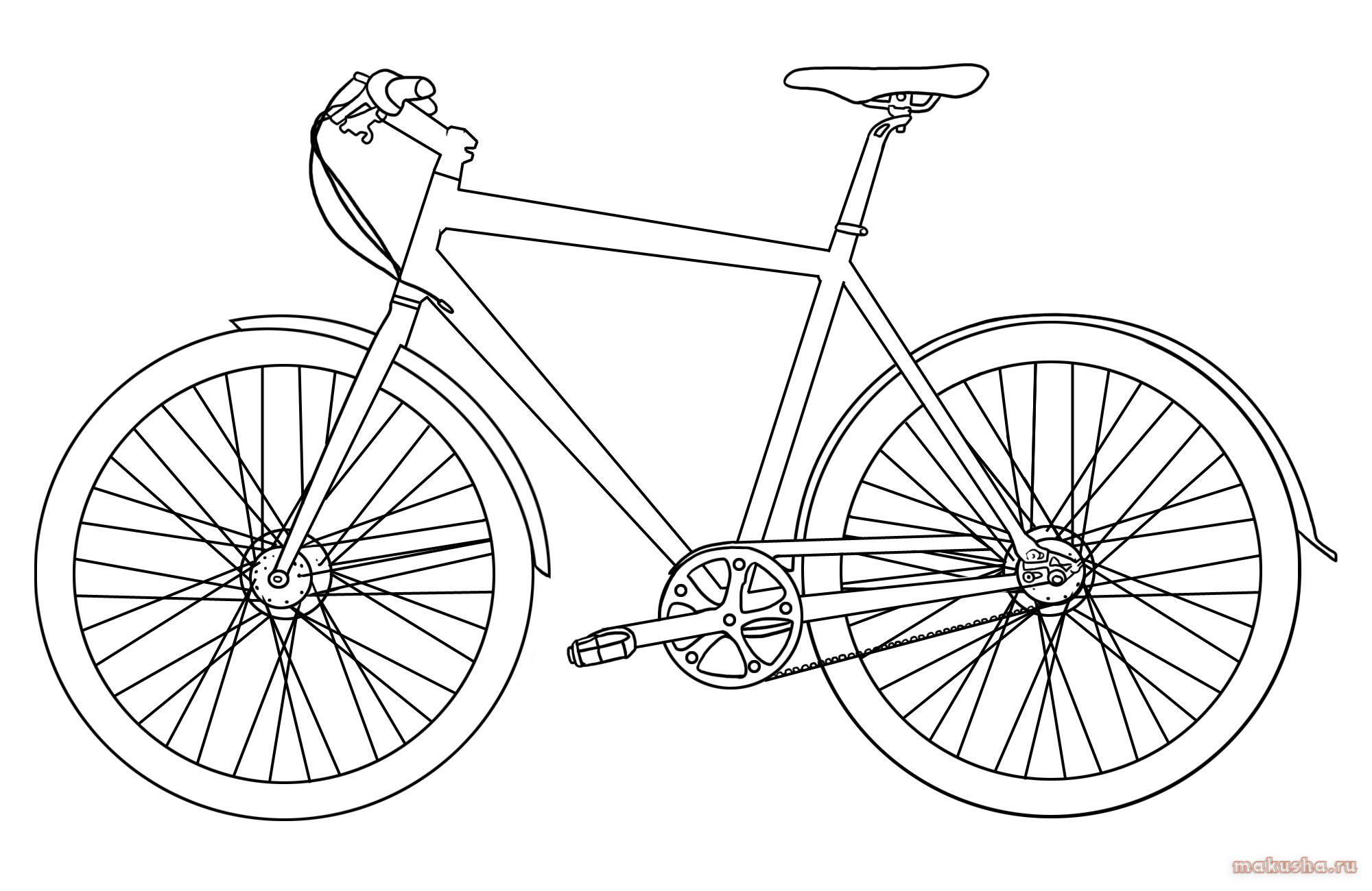 Bike drawing. Велосипед раскраска. Велосипед для разукрашивания. Велосипед картинка раскраска. Велосипед карандашом.