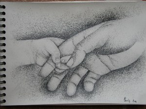 Рука ребенка рисунок