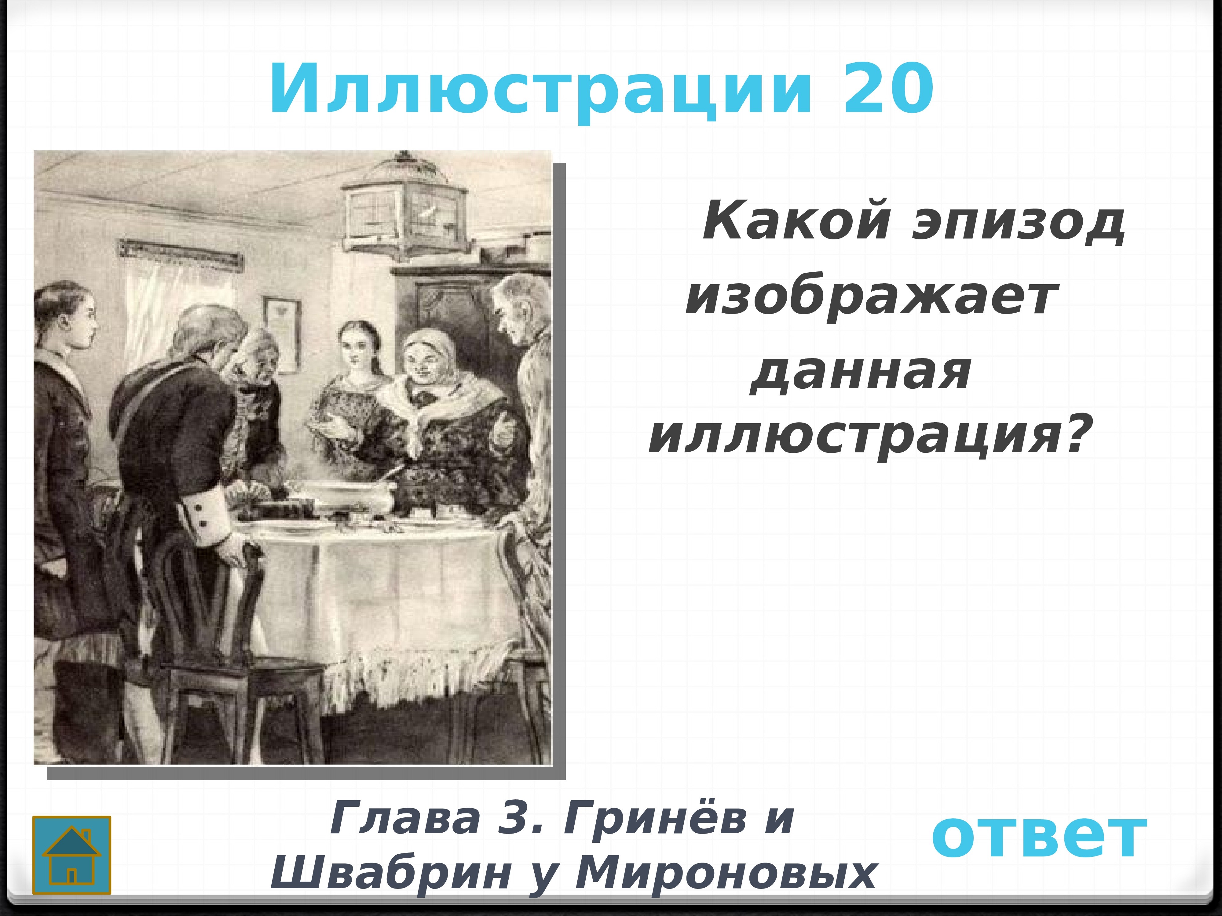 Изображен эпизод. Гринев и Швабрин иллюстрации. Гринев и Швабрин у Мироновых. Капитанская дочка иллюстрация Швабрин и Гринев у Мироновых. Соколов Гринев и Швабрин у Мироновых.