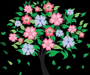 Цветущее дерево рисунок для детей