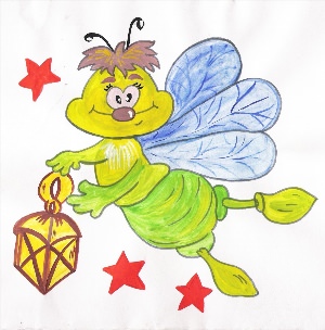Светлячок рисунок для детей