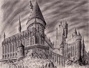 Замок хогвартс рисунок