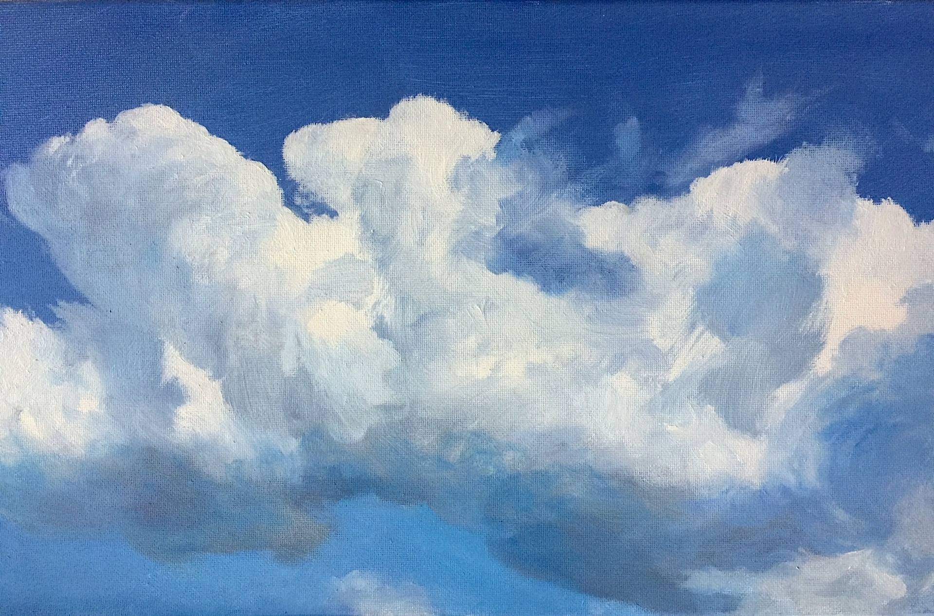 Картинки нарисованное небо. Акварель небо Кучевые облака Андрияка. Облака живопись. Небо живопись. Кучевые облака акварелью.