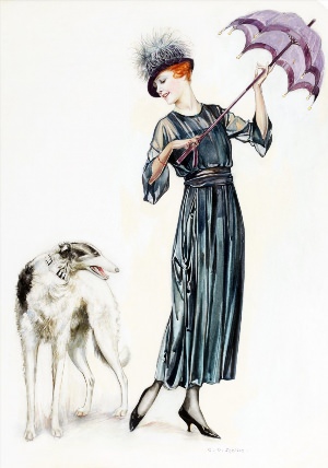 Дама с собачкой иллюстрации