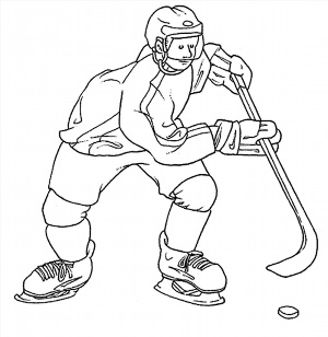 Рисунок хоккеиста поэтапно