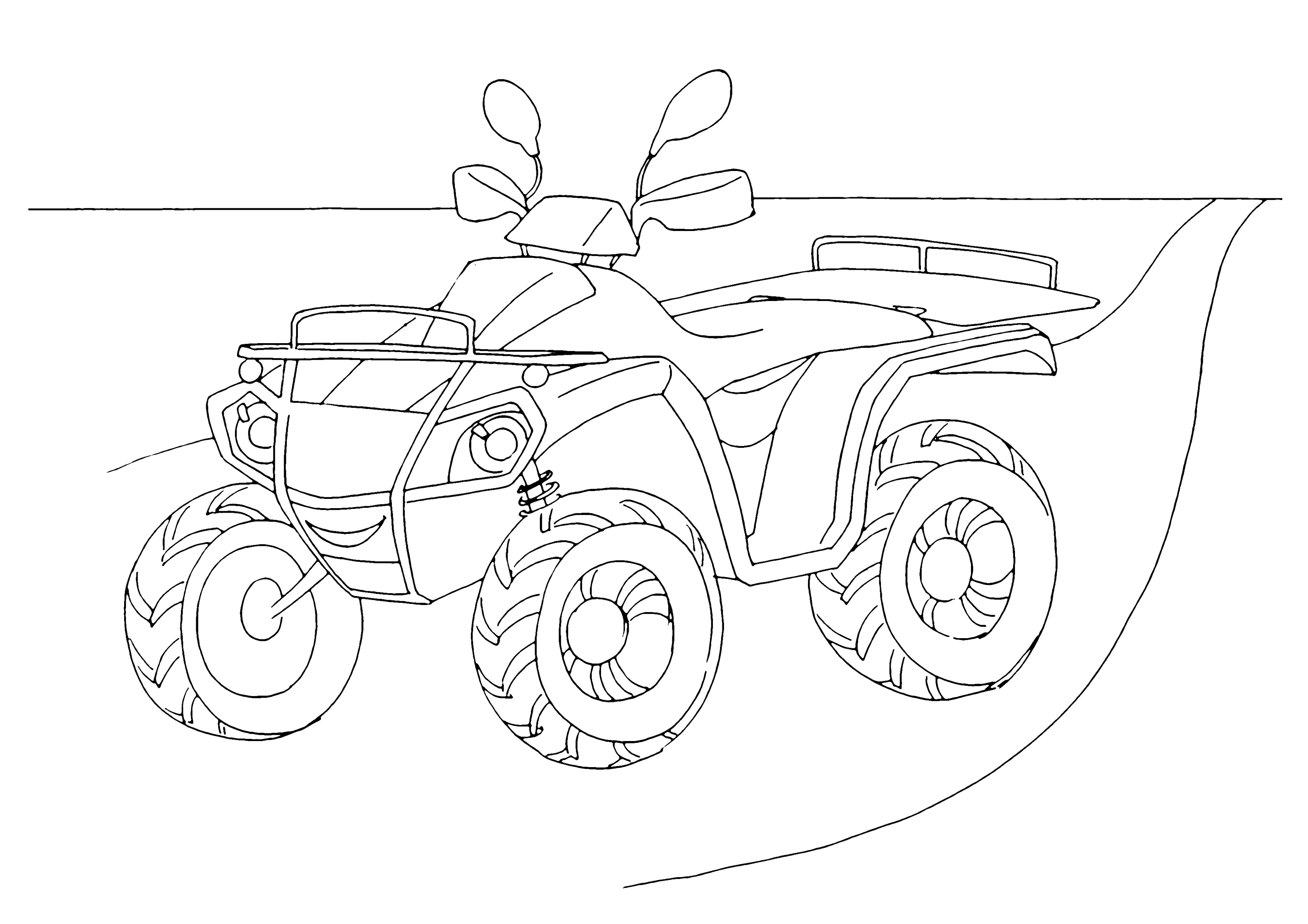 Как нарисовать квадроцикл легко и просто и красиво
