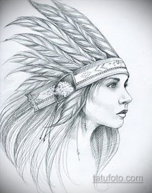 Рисунки для срисовки индейцы