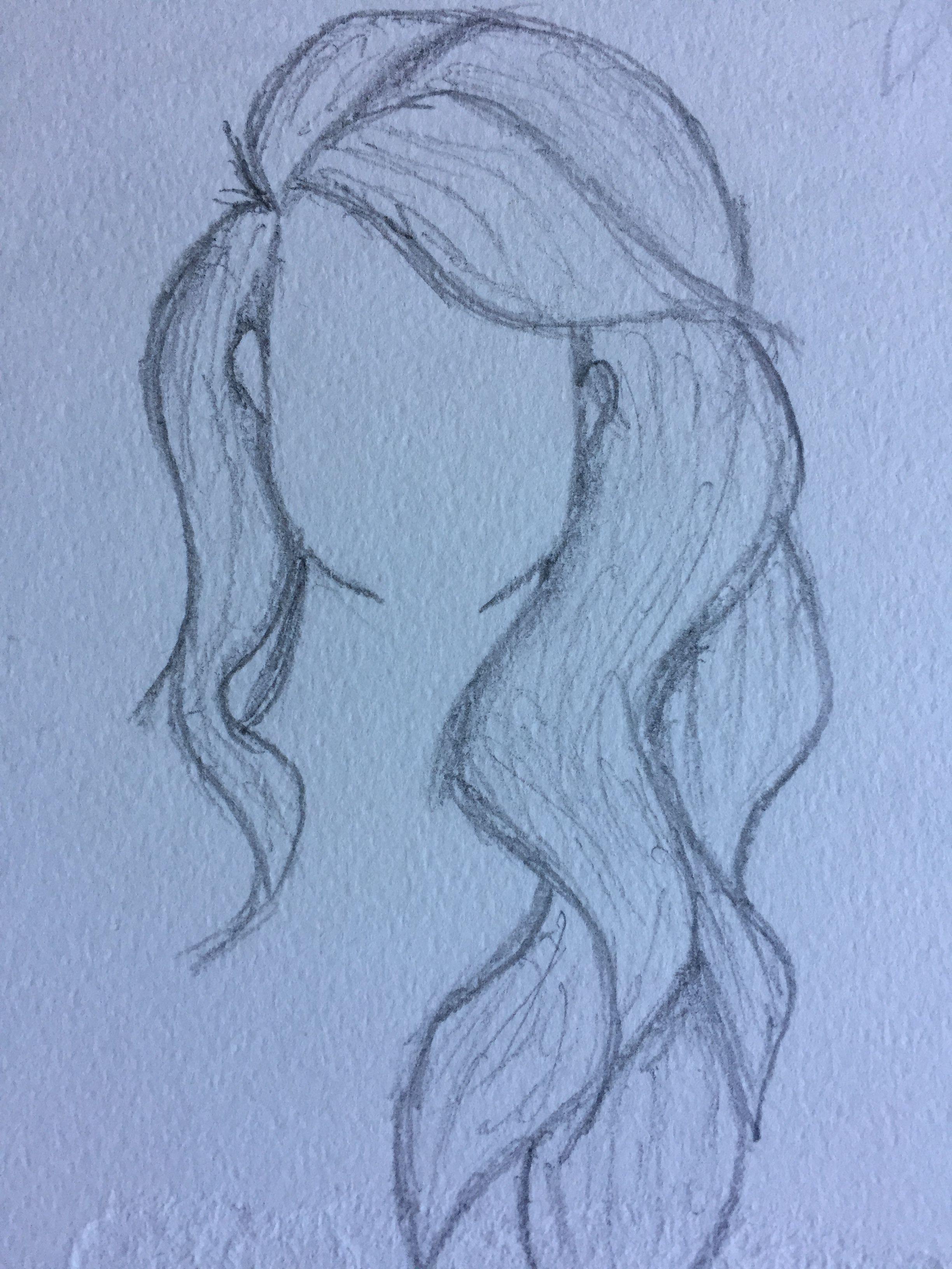 Простые рисунки девочек карандашом для начинающих. Волосы карандашом. Рисунок легкий. Красивые рисунки несложные. Рисунки волос для срисовки.