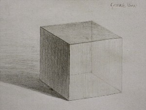 Академический рисунок куба