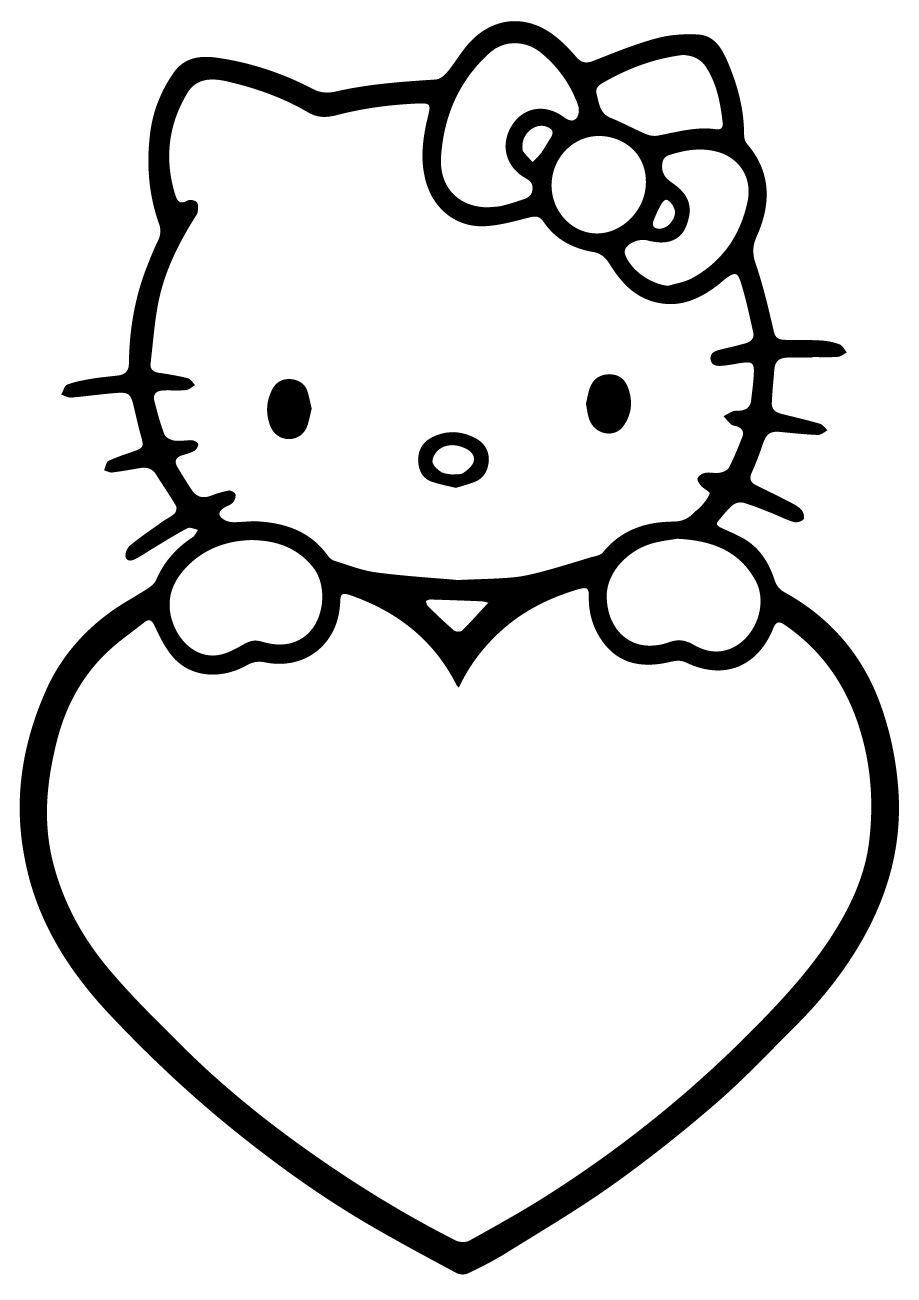 Hello kitty рисунок для срисовки