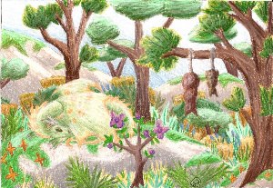 Рисунок на тему растительный мир