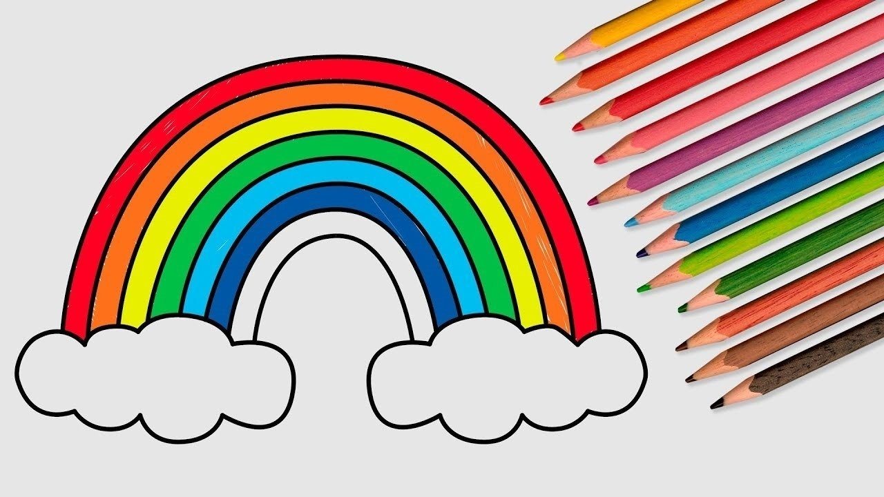 Как нарисовать радугу фломастерами Смотреть 26 фото бесплатно
