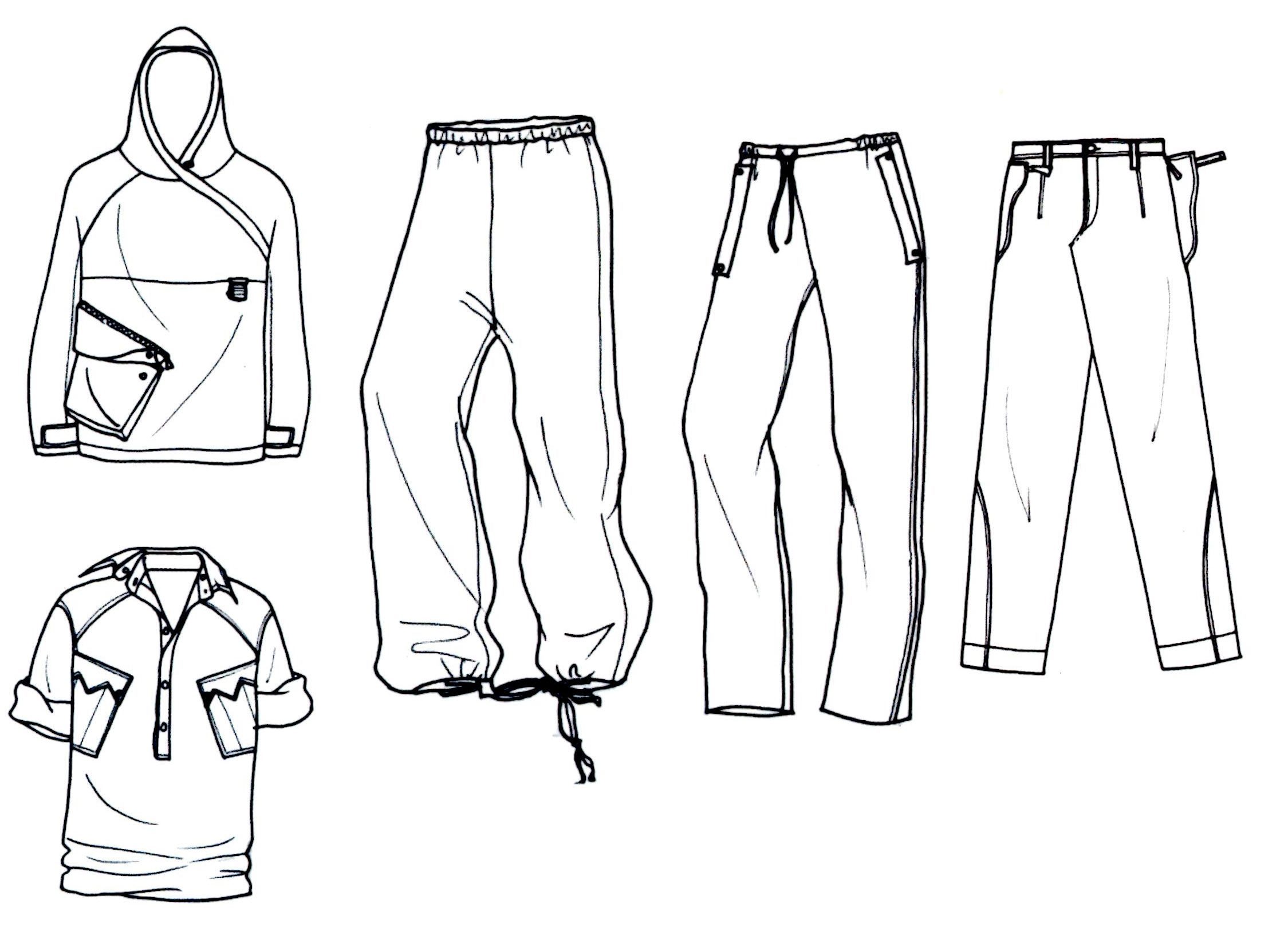 Спортивный стиль в одежде рисунок карандашом