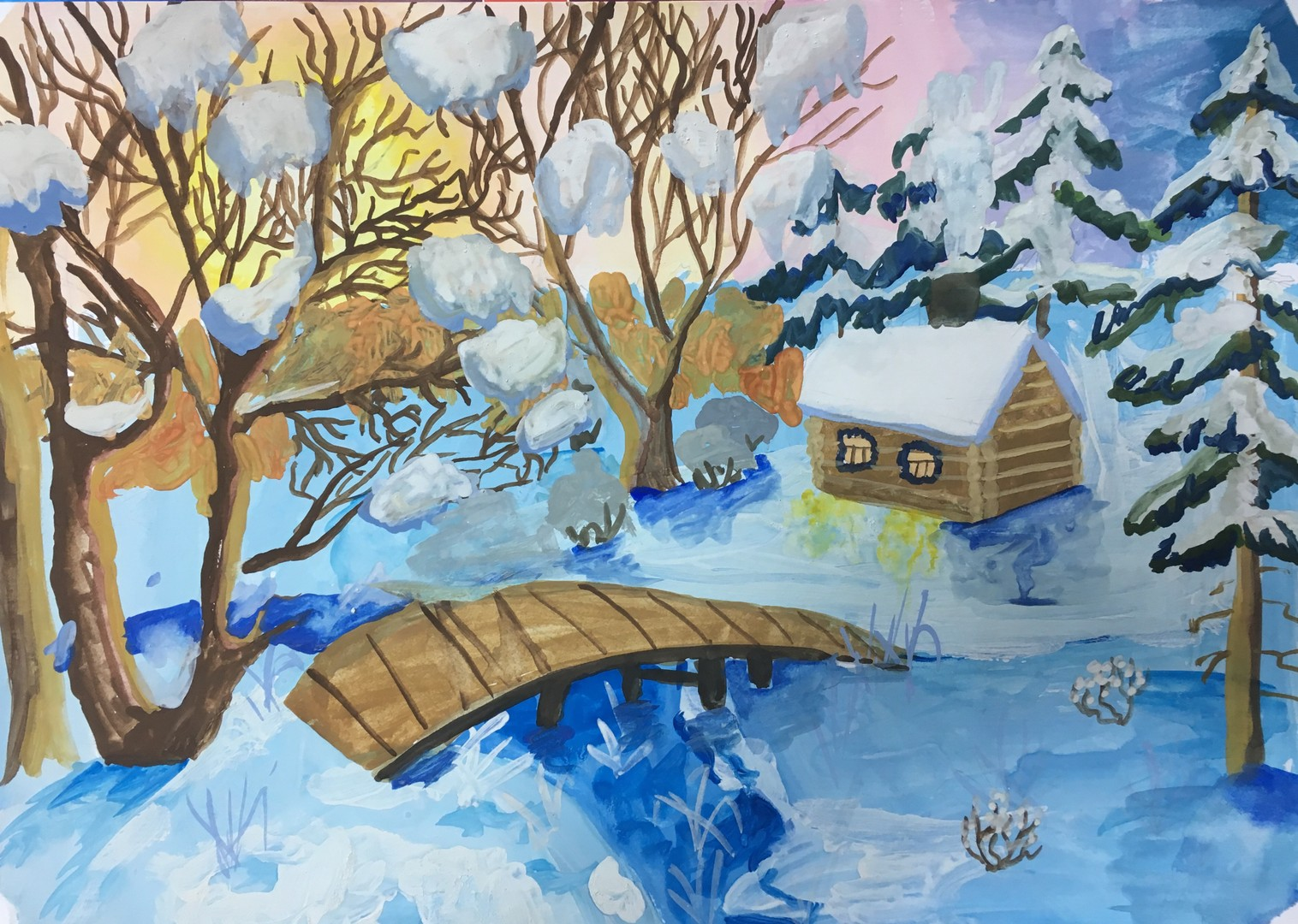 Картинка встреча зимы. Зимние рисунки. Зимний пейзаж для детей. Рисунок на тему зима. Детский рисунок на тему зима.