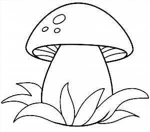 Раскраска грибочки для детей