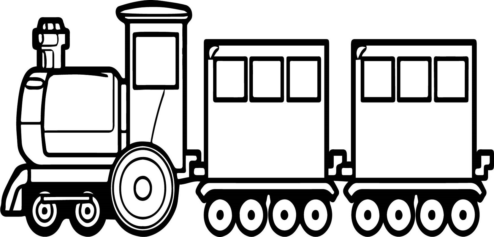 картинки раскраски поезда с вагонами