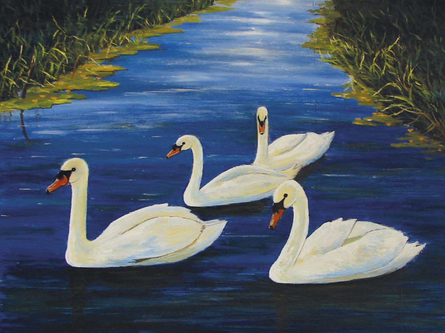 Лебединое озеро для детей. Лебеди живопись. Картина "лебеди". Лебеди акрилом для детей. Живопись лебеди на озере.