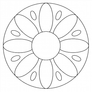 Как нарисовать орнамент в круге