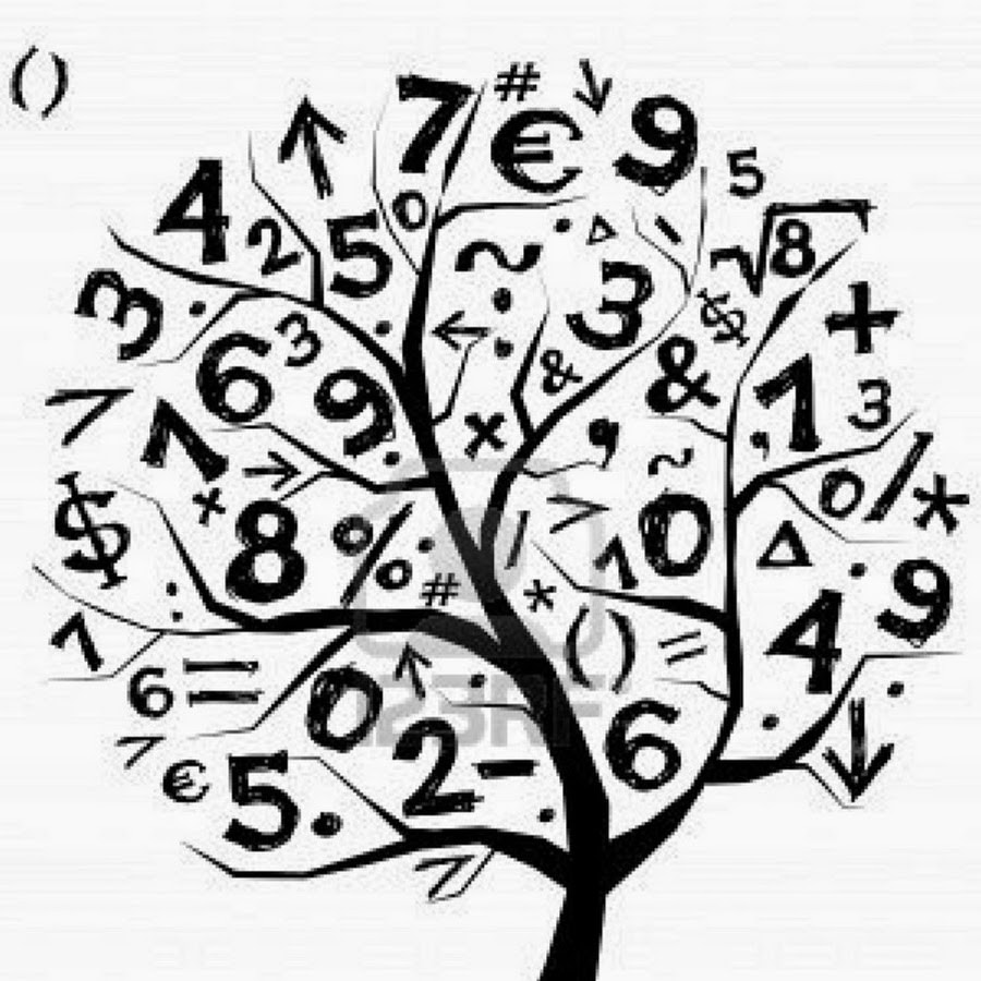A mix of numbers and symbols. Математические рисунки. Рисунок из математических символов. Математические зарисовки. Математические рисунки черно белые.