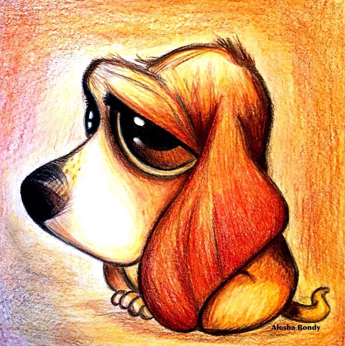 Картинки Для Срисовки Милые Животные С Большими Глазами