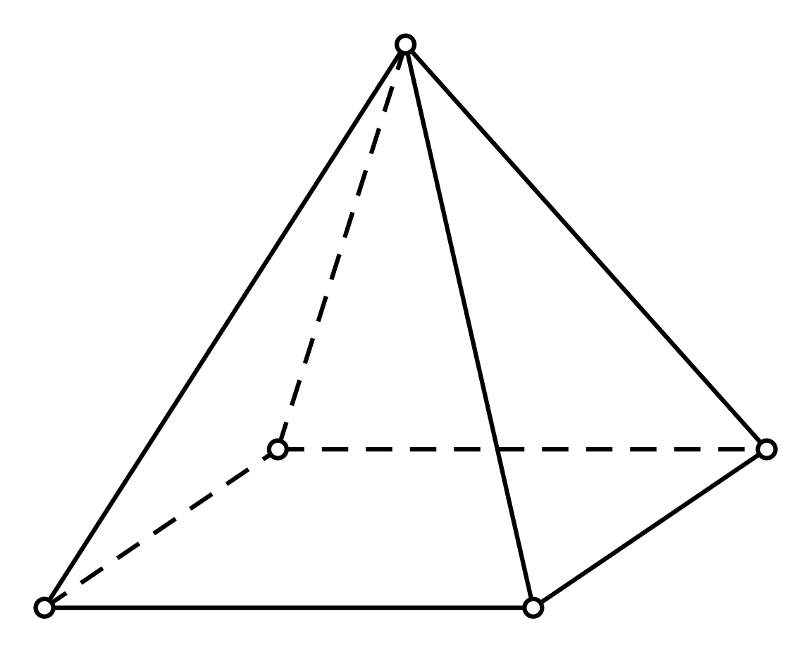 Тетраэдр р. Произвольная четырехугольная пирамида. Треугольная пирамида. Пирамида фигура. Правильная четырехугольная пирамида по клеточкам.