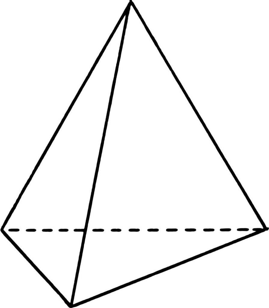 Как правильно нарисовать тетраэдр